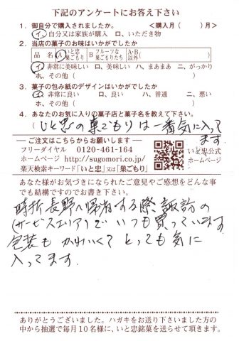 長野へ帰省する際諏訪のサービスエリアでいつも買っています